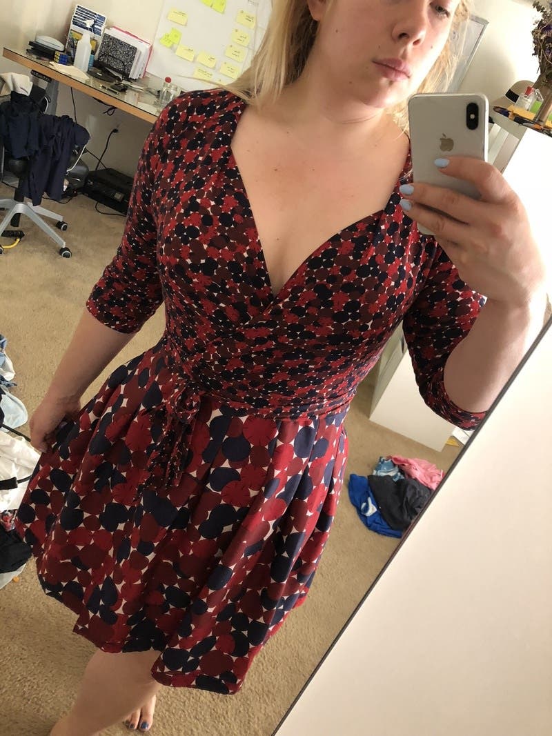 Red Jewel Mikado Wrap Dress by Diane von Furstenberg | Rent