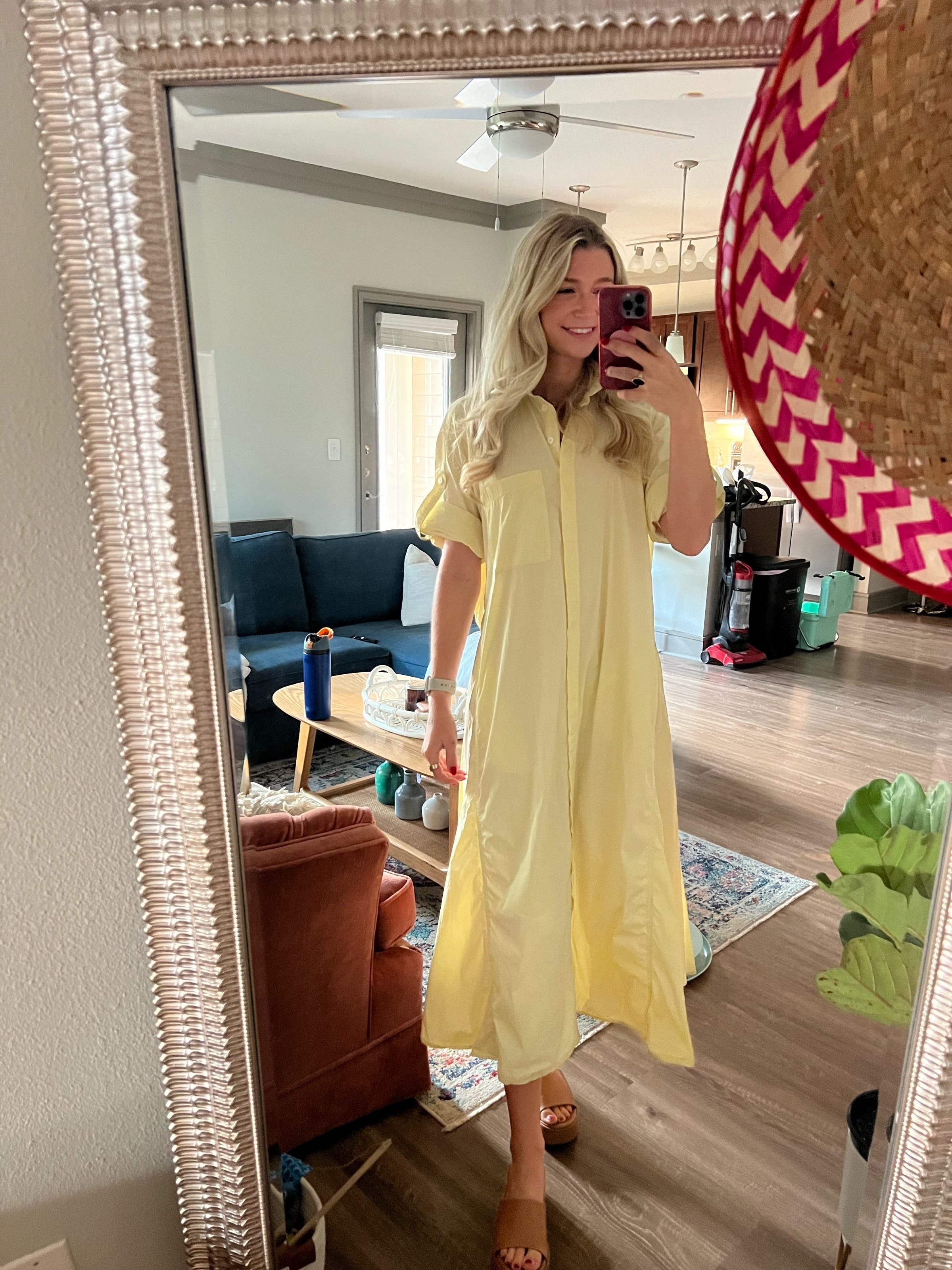 Yellow Collared Maxi by Co | Rent the Runway