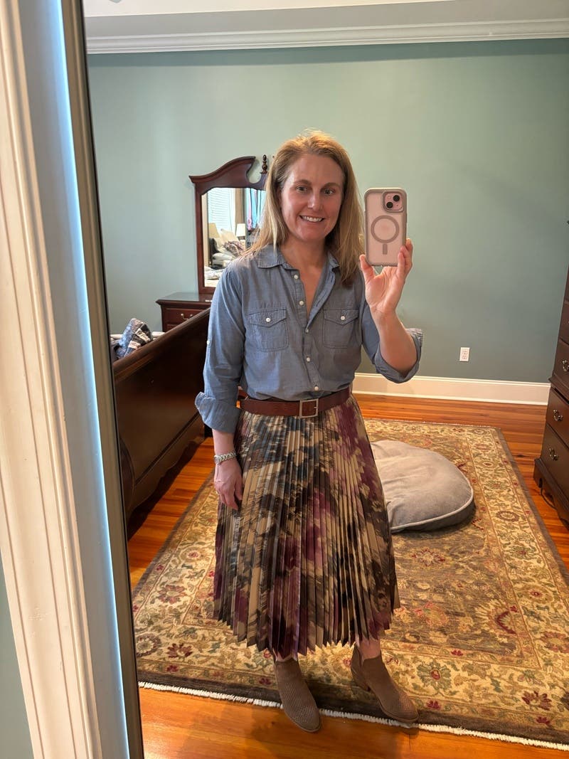 Laura Pleated Skirt - Ultramarine