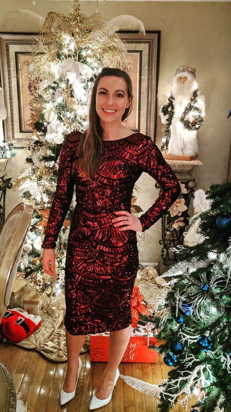 Burgundy Emery Dress by Dress The Population | Rent the Runway