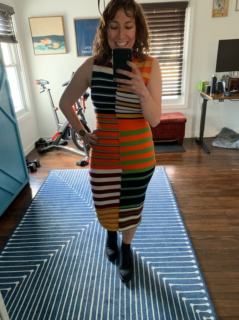 Striped Midi Dress by Marni | Rent the Runway