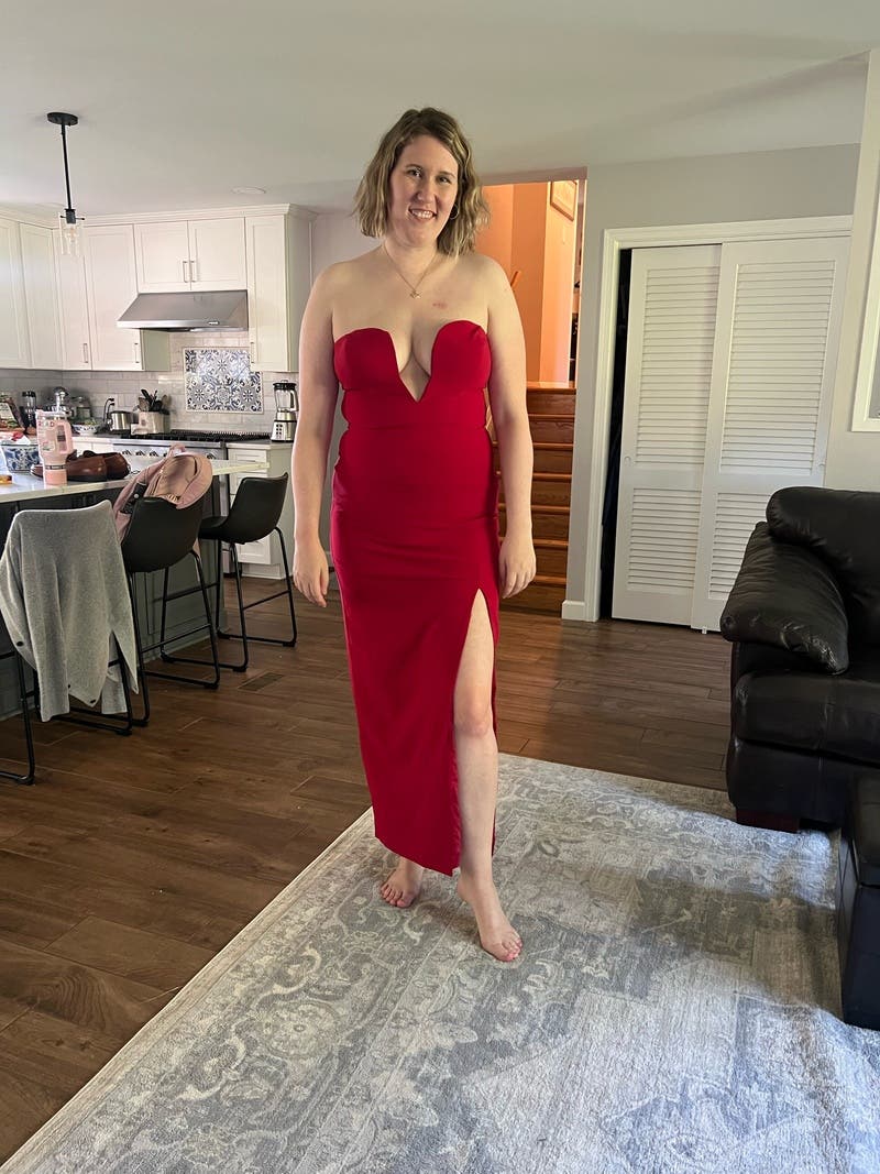 Red Sweetheart Gown by Aidan AIDAN MATTOX | Rent the Runway