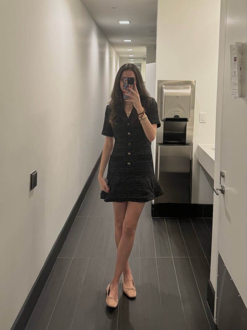 ワンピース May Tweed Mini Dress Tweed A-line Mini Dress | VERSACE US