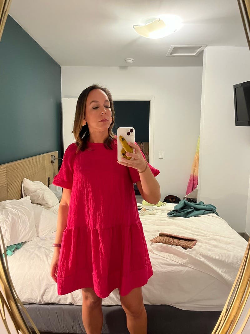 Pink Tiered Cloud Dress by Club Monaco | Rent the Runway