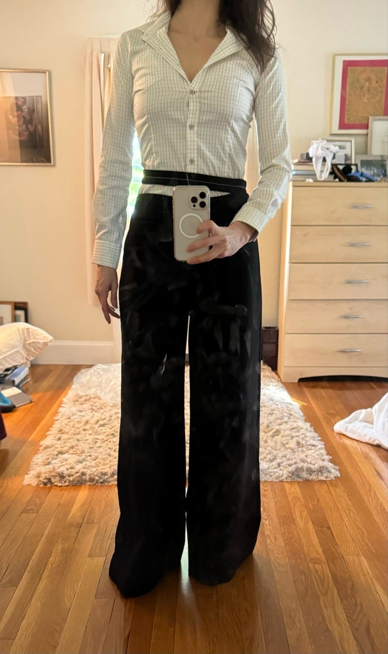 【PROENZA SCHOULER】paneled wool-blend straight-leg パンツ PROENZA SCHOULER Violet felt wide-leg pants | NET-A-PORTER
