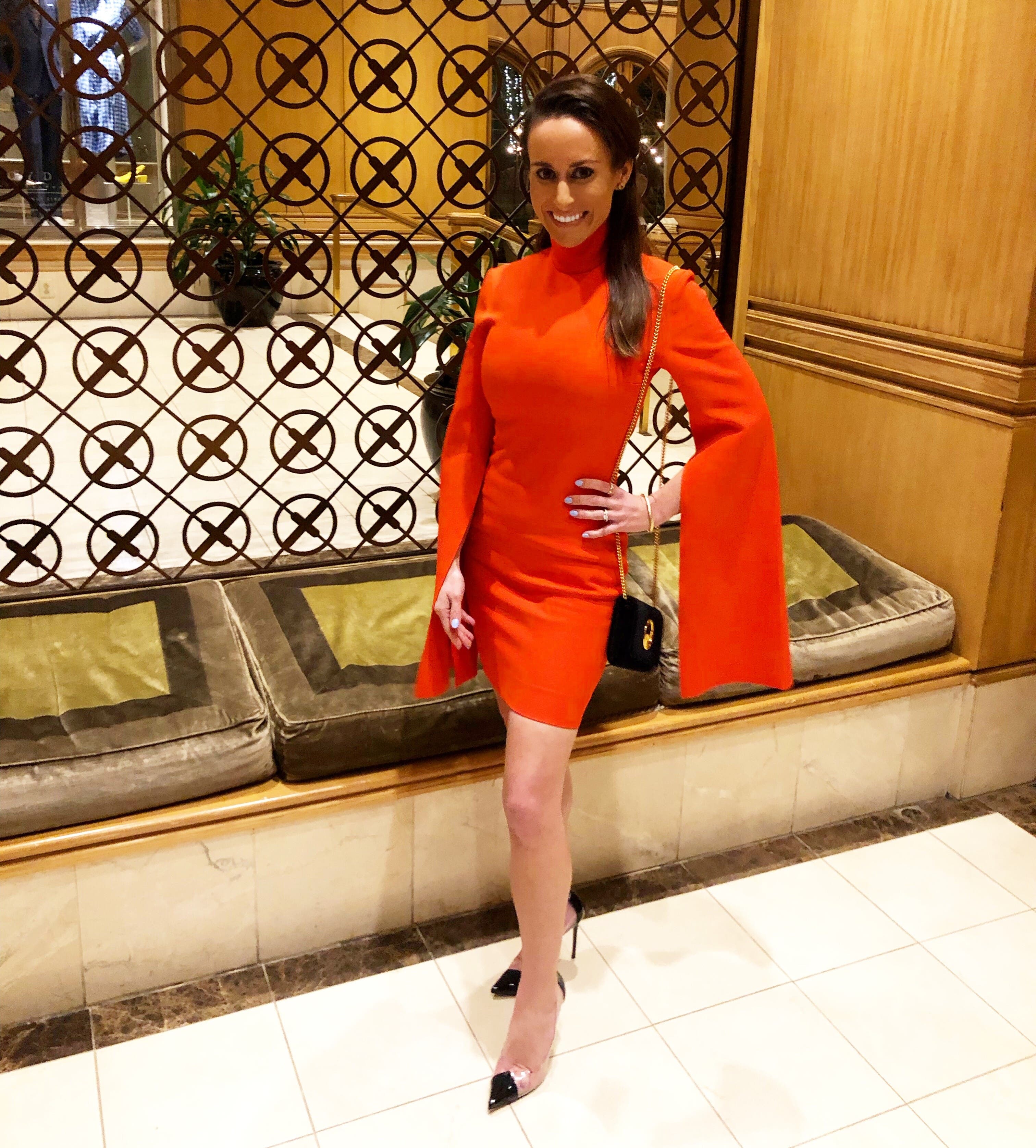 orange eyelet dress Orange Eyelet Embroidered Short Dress main image 1