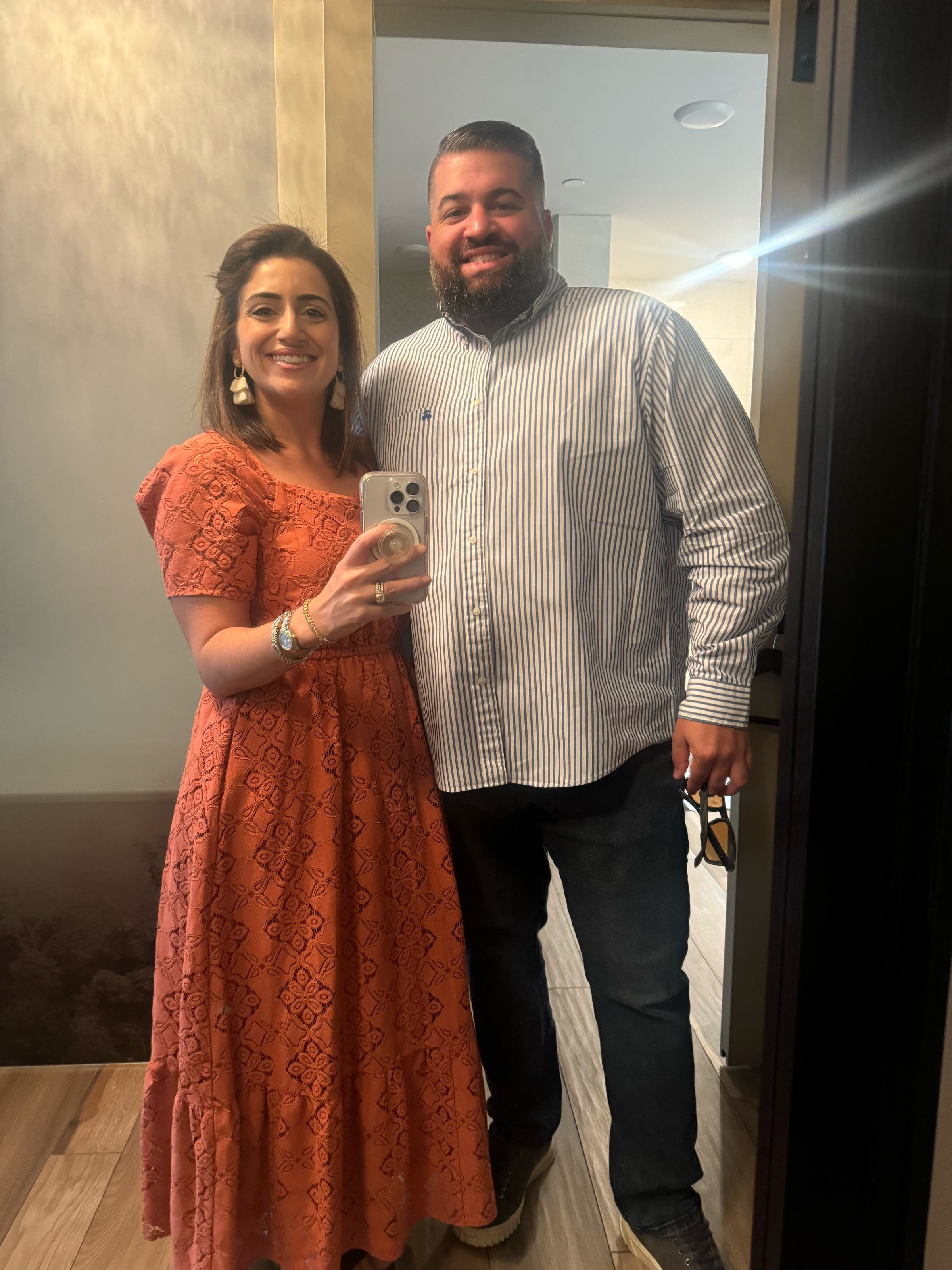 Terracotta Lace Midi Dress by Pamela Love x RTR | Rent the Runway