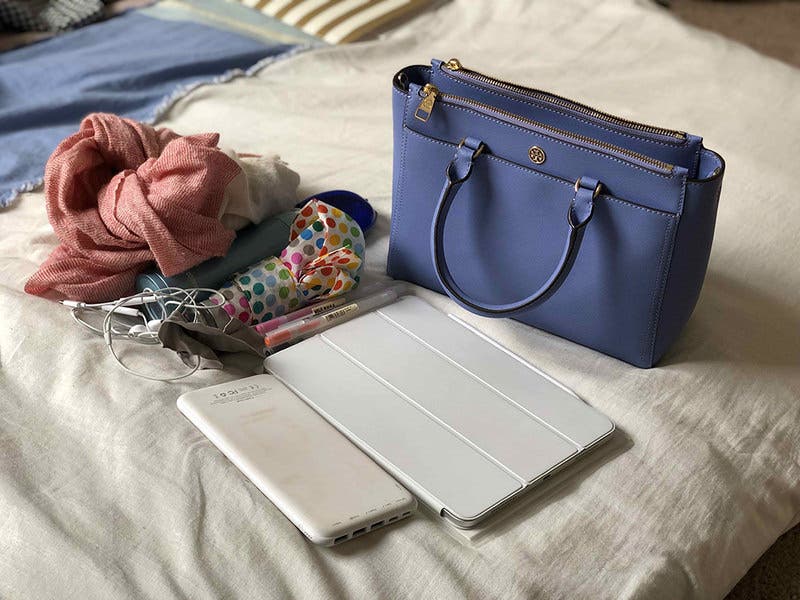 Blue Robinson Small Tote by Tory Burch Accessories | Rent