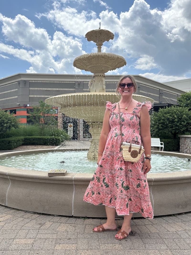 Pink Floral Ellie Nap Dress by Hill House Home | Rent the Runway