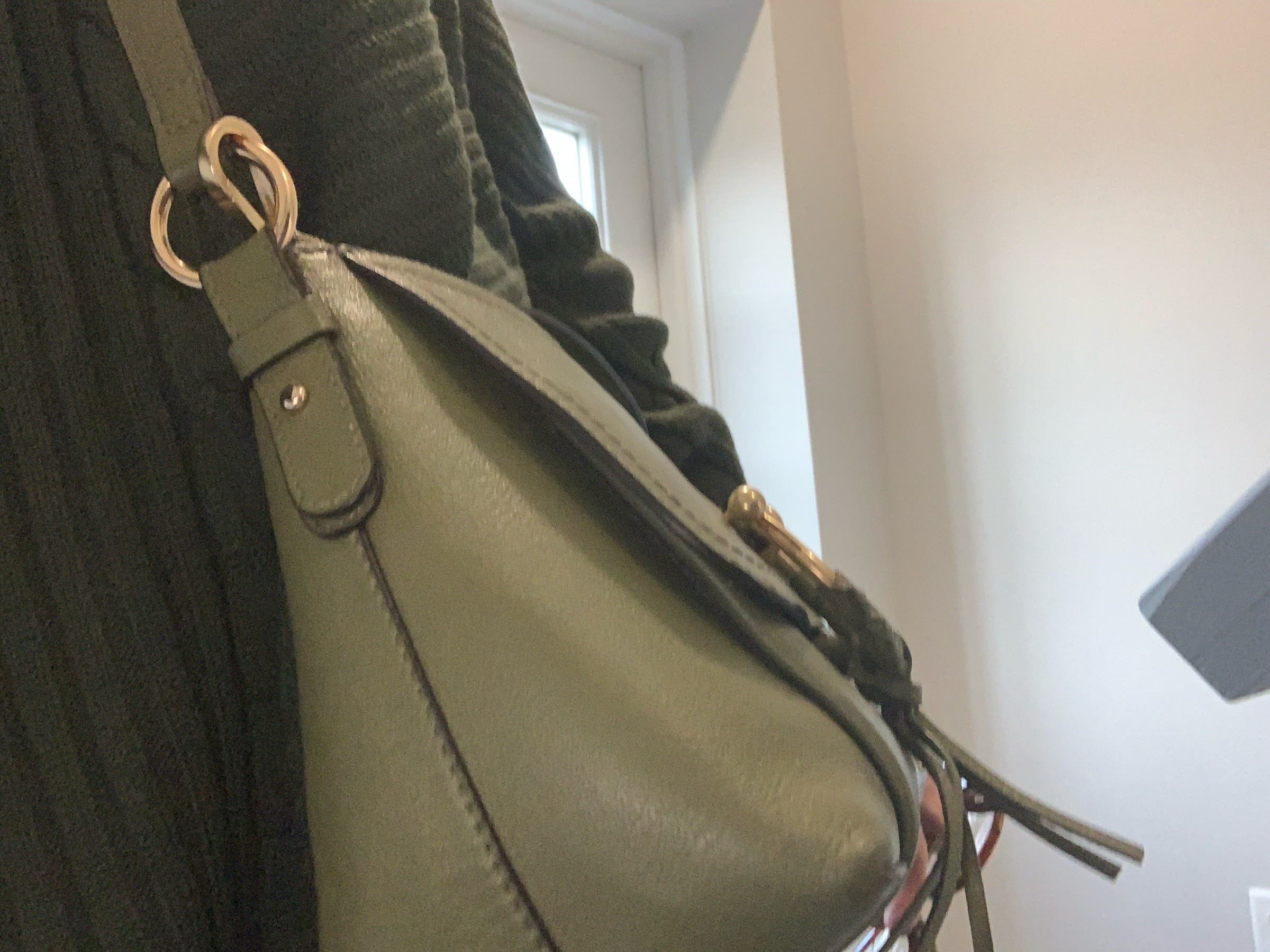 Safari Khaki Joan Shoulder Bag by See by Chloé Accessories | Rent