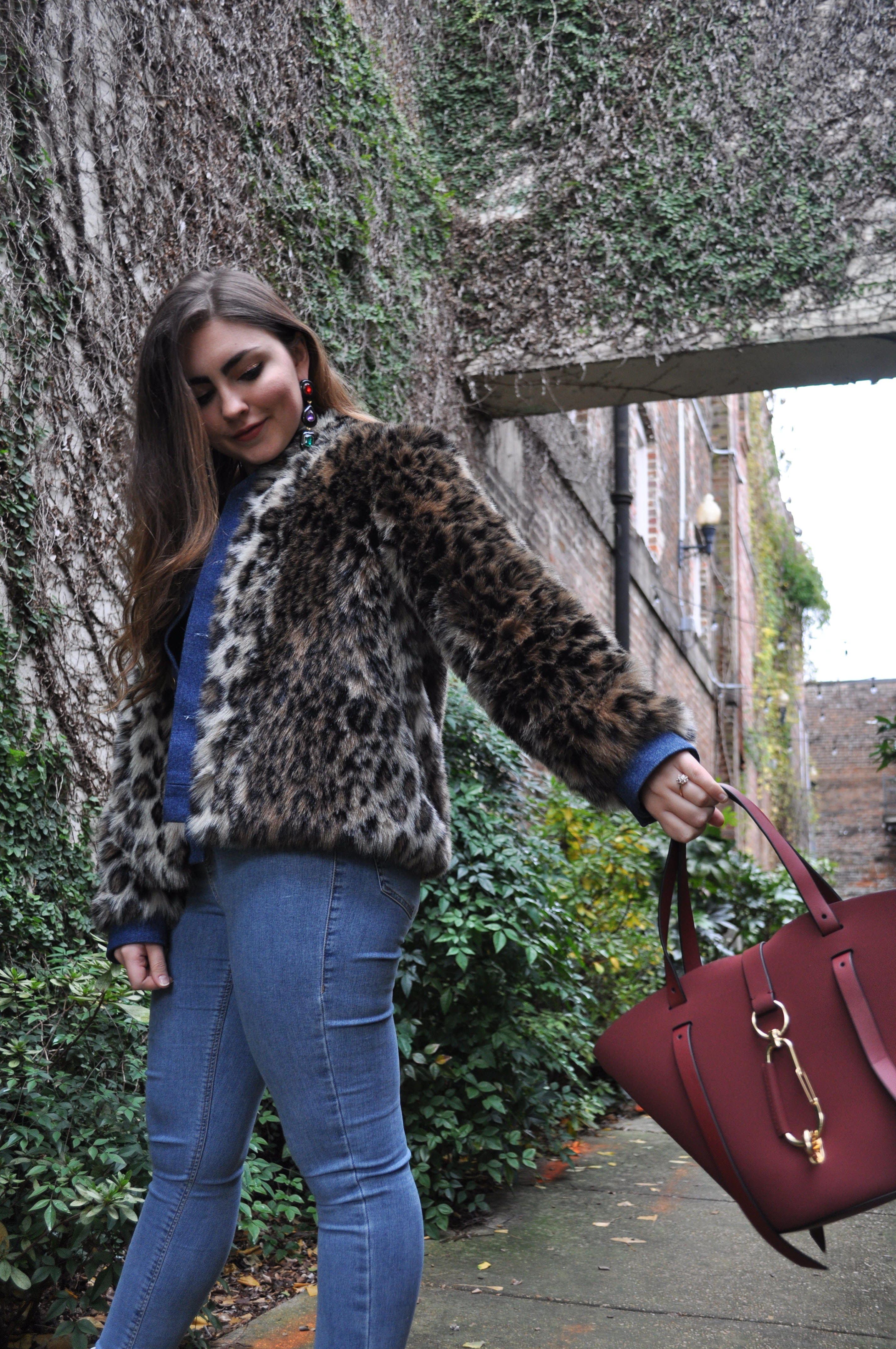 Faux Fur Swing Bomber Jacket by Harvey Faircloth | Rent the
