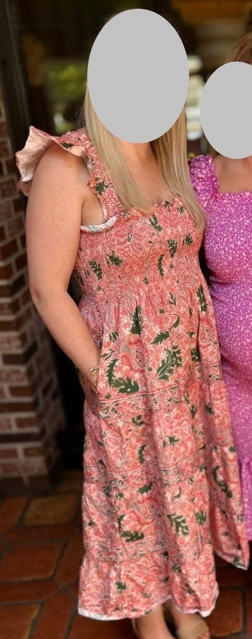 【House on the Hill】 Dress pink Pink Floral Ellie Nap Dress by Hill House Home | Rent the Runway