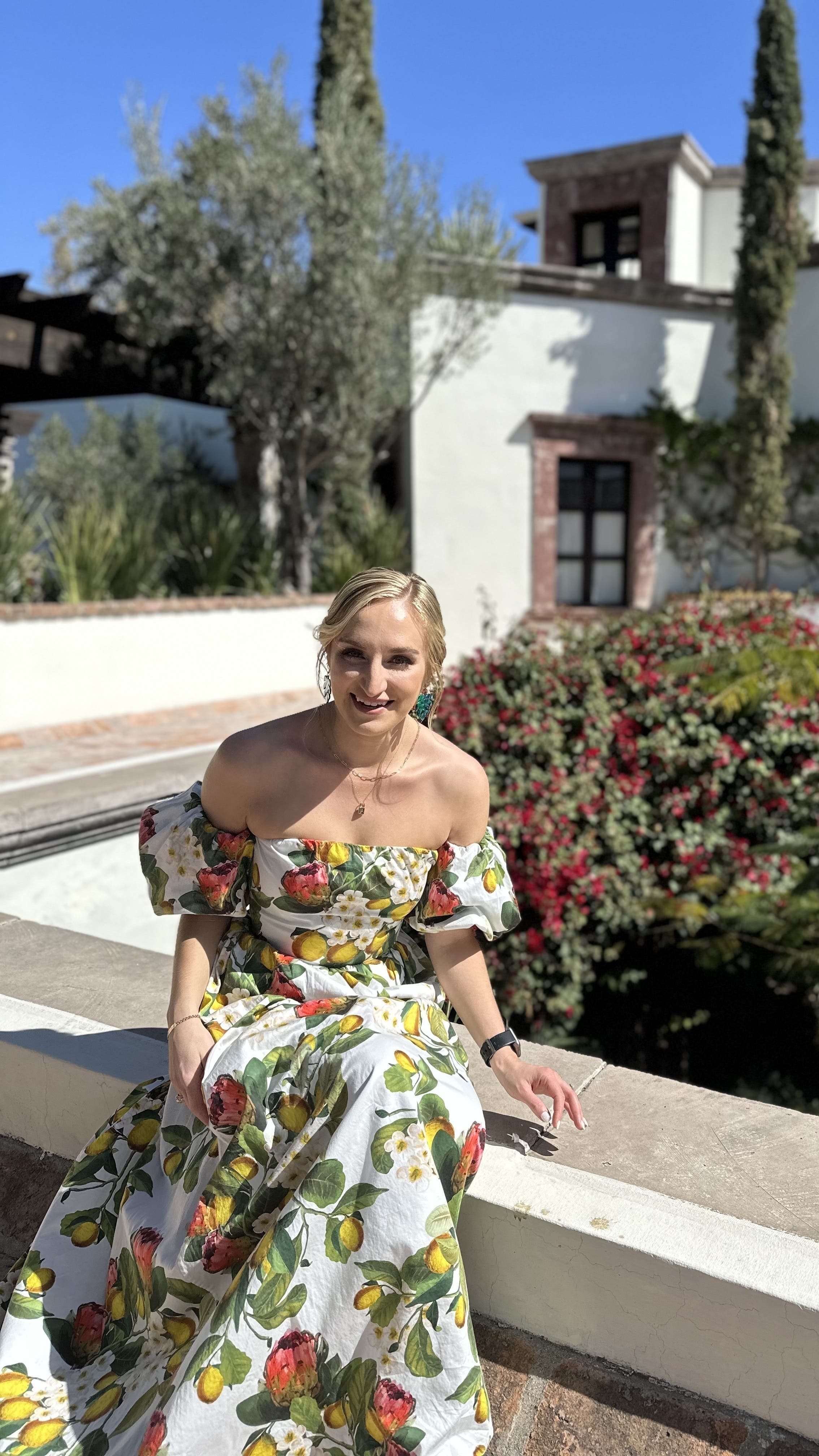 ワンピース Lumignon Riobon border nermaid dress Embroidered