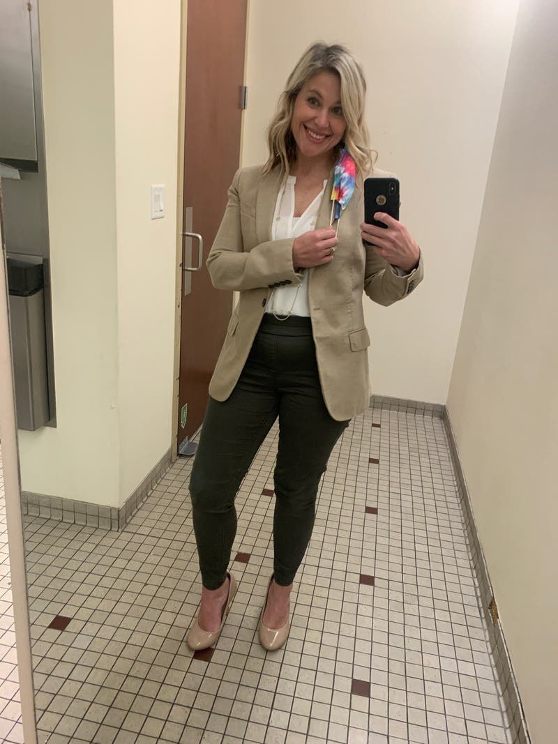 Camel Sleek Staple Blazer by Theory | Rent the Runway