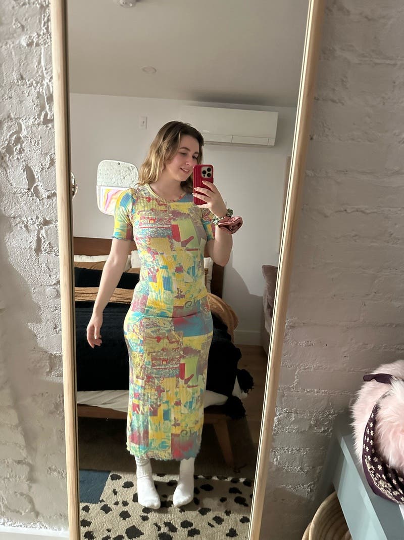 Printed Midi Dress by GANNI | Rent the Runway