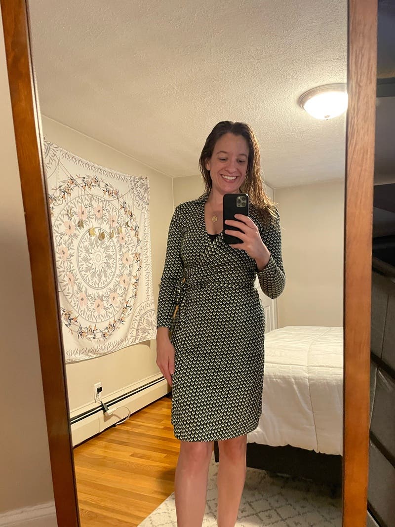 New Jeanne Two Silk Wrap Dress by Diane von Furstenberg