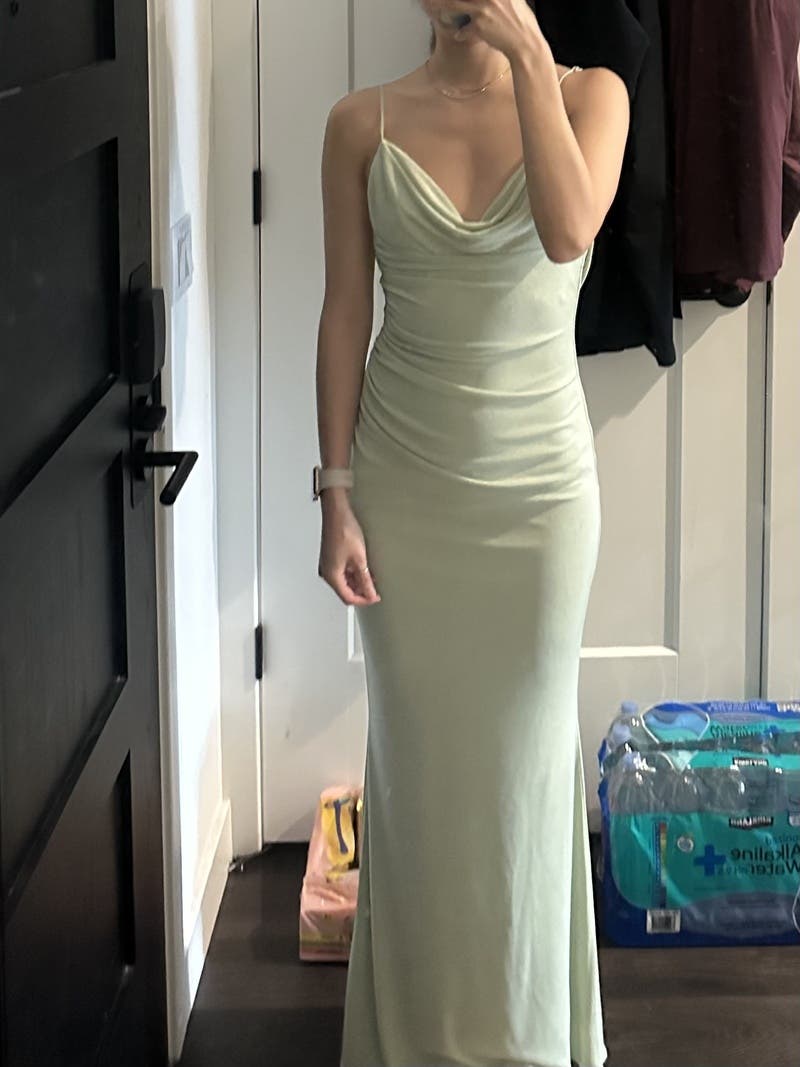Cowl Neck Surreal Gown