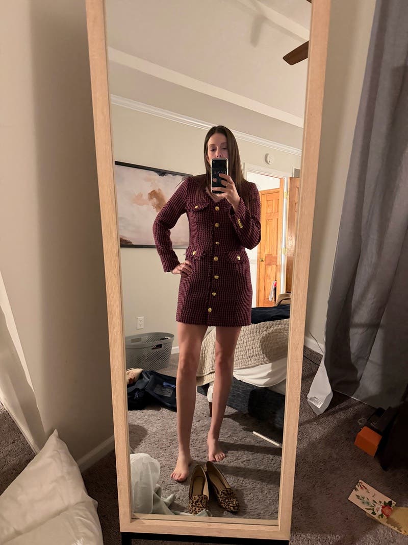Long Sleeve Tweed Mini Dress by Derek Lam 10 Crosby x RTR | Rent