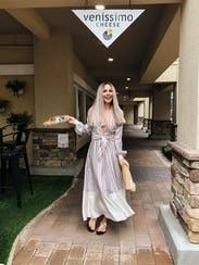 Scarf Print Midi Dress by Philosophy di Lorenzo Serafini