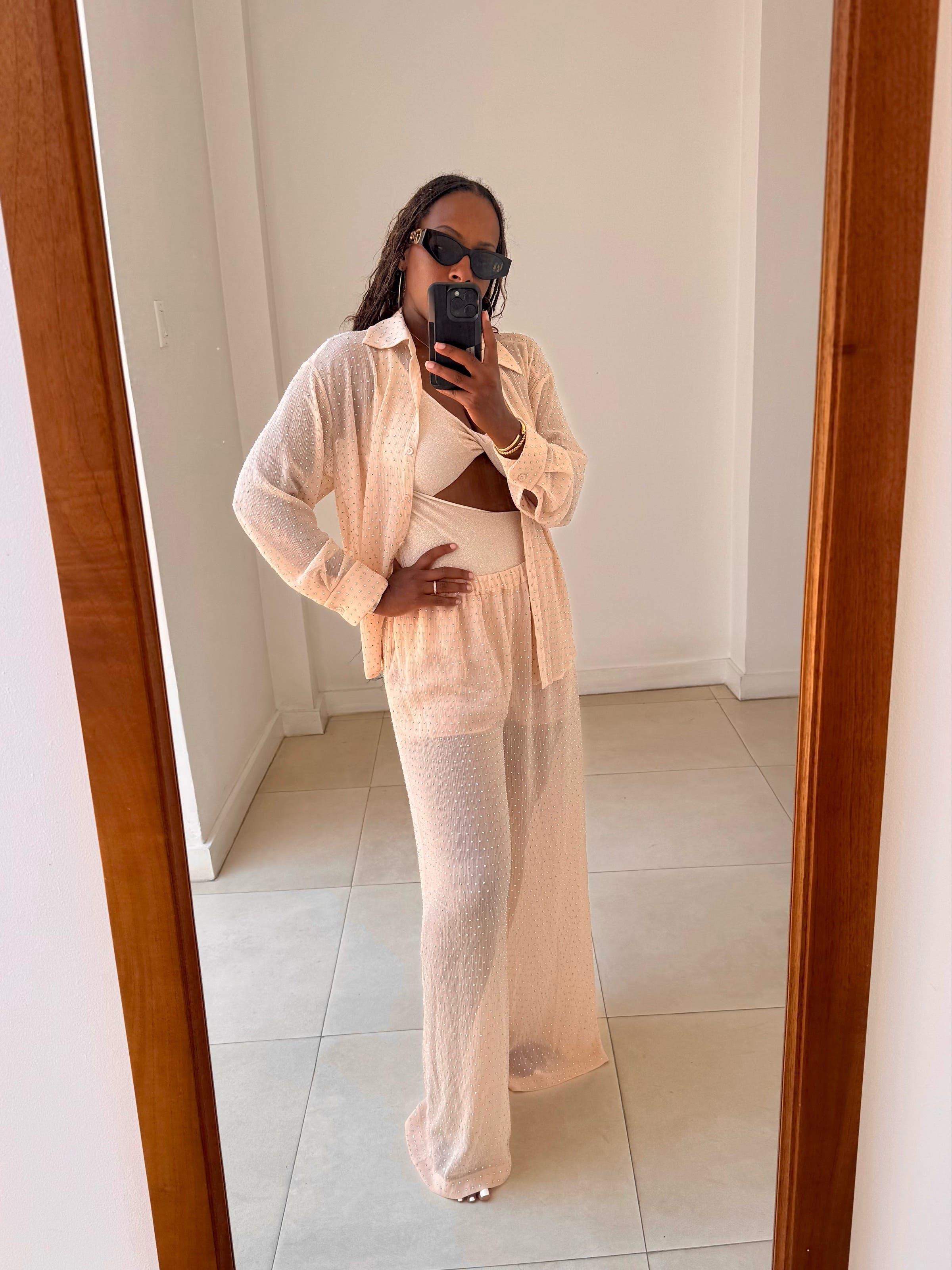 トップス Rinao トップス Rinao Frame Striped Long Sleeve Blouse Size S/P