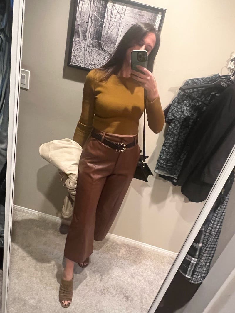 Wide Leg Vegan Leather Pants by Jason Wu x RTR | Rent the Runway