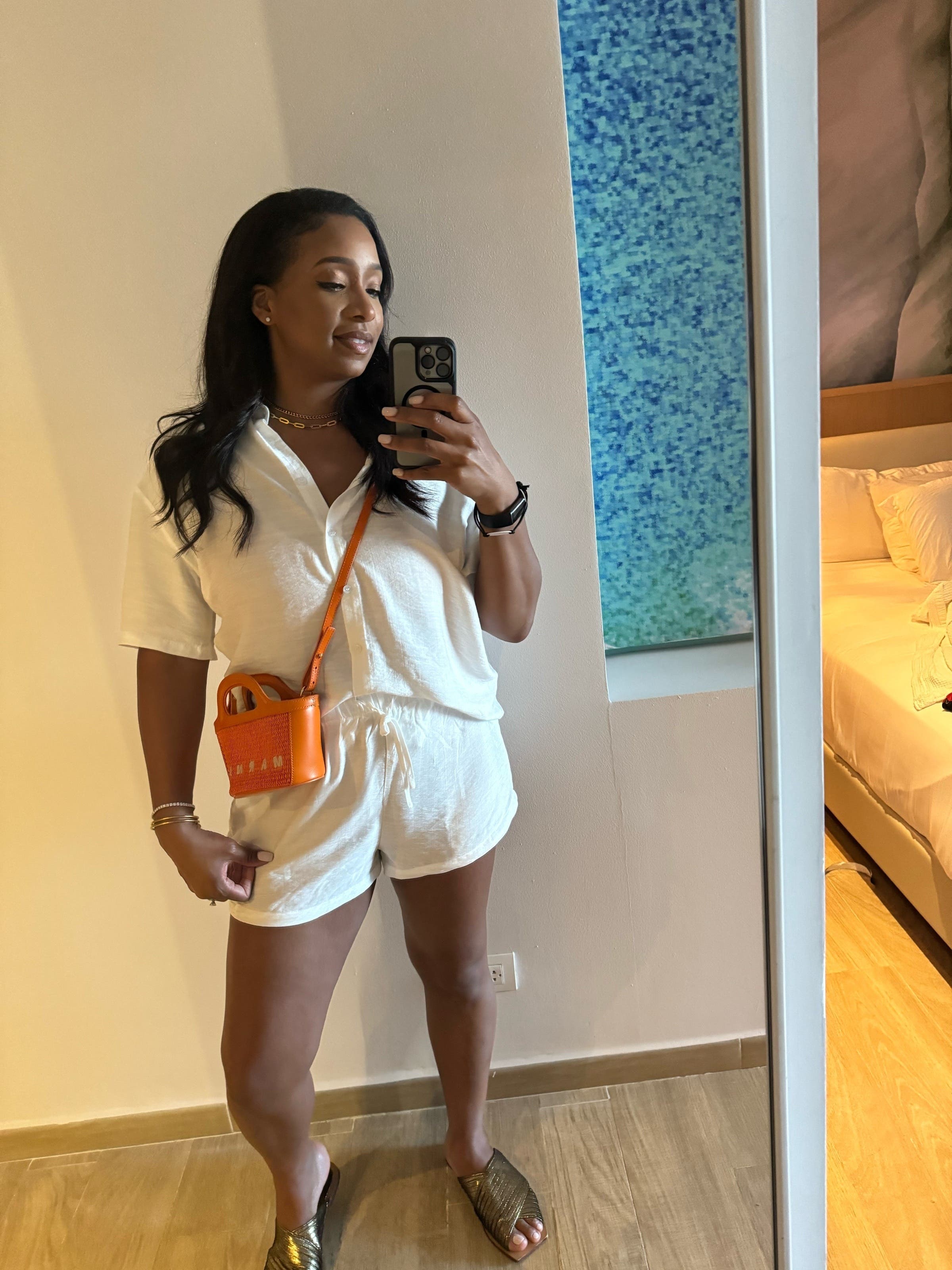 Danny&Anne オープンバックスイムウェア ダニーアンドアン Orange Tropicalia Micro Bag by Marni Accessories | Rent the Runway